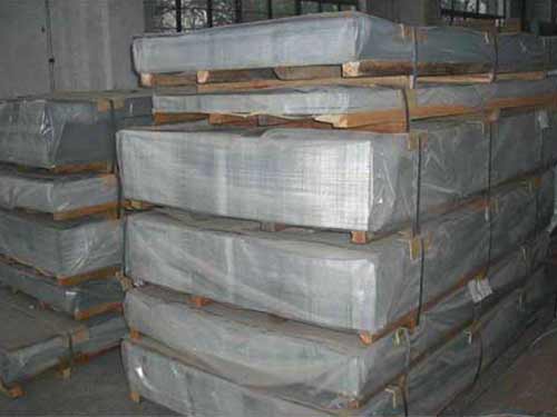 Feuille d'aluminium emboutie