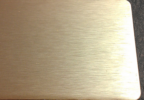 Plaque en aluminium brossé