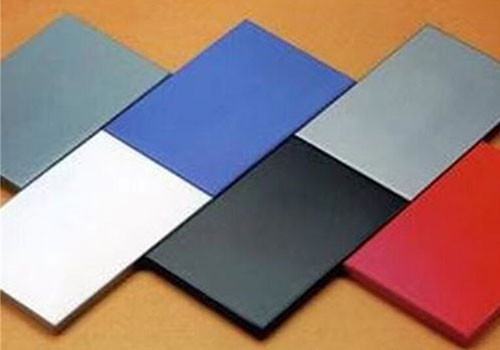 Black powder coated aluminum sheets